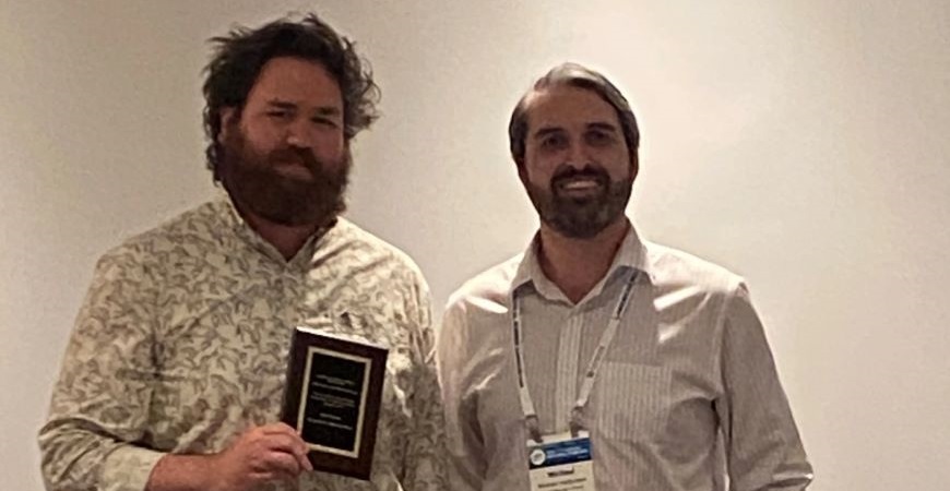 Graduate Student Nick Brouwer with Michael Hankinson